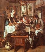 Jan Steen Grace Before Meat oil painting reproduction